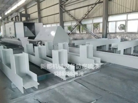 大型不规则钢结构喷涂翻新